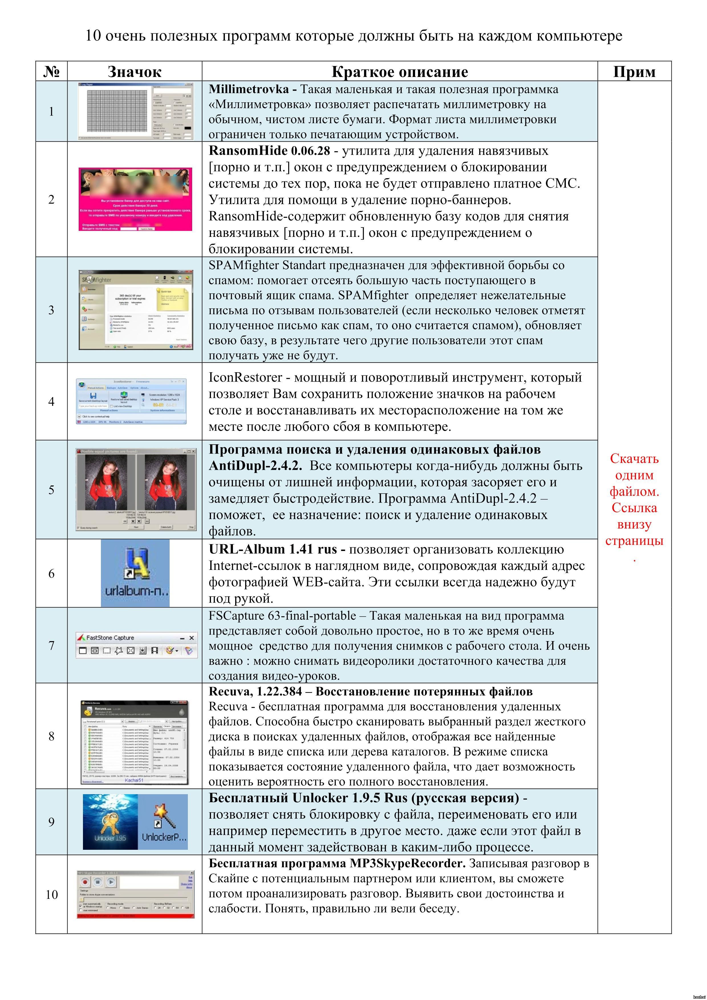 10 полезных программ